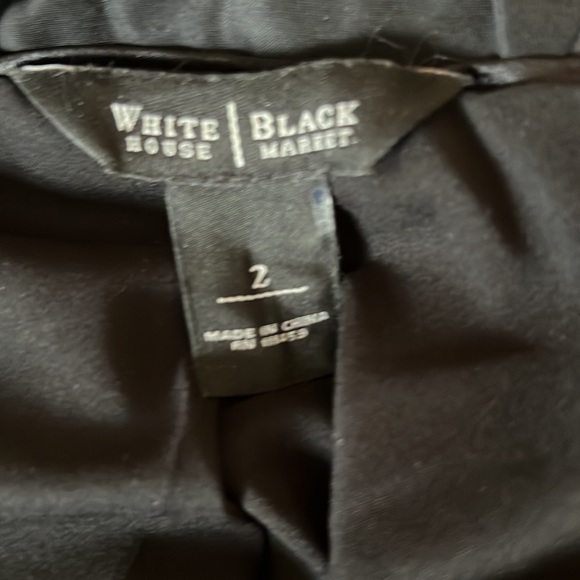 White House Black Market Black & White Tweed Jacket - Picture 6 of 7